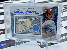 2023 Topps Sterling Steve Carlton Sterling Season Auto Triple Relic /10 Phillies