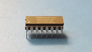 IC , DRAM , MOSTEK , MK4116J-3GP , DIP , 16PIN , CERAMIC - Picture 1 of 3