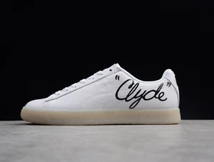 Brand New -- Puma Clyde Signature White Black Mens Casual Shoes 365803-01 - Picture 1 of 4