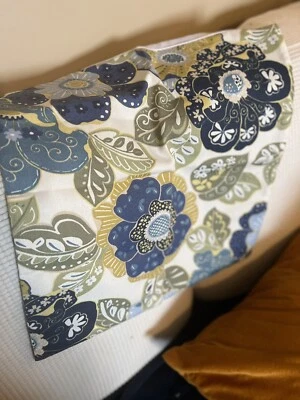 Juego de 4 fundas de almohada personalizadas florales azules doradas 18 X 18 OFERTAS Foto 1 de 4