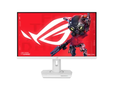 ASUS ROG Strix 27" 4K HDR USB-C Gaming Monitor XG27UCG-W - White, UHD (3840x2160 - Image 1 of 4