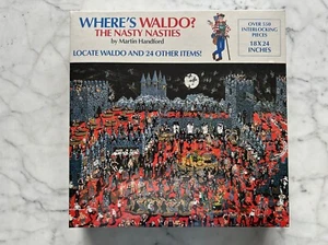 Where's Waldo Jigsaw Puzzle The Nasty Nasties 550+ Pieces Vintage Sealed New - Picture 1 of 6