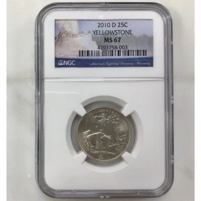 2010 D Yellowstone Quarter NGC MS67 ***Rev Tye's Coin Stache*** #8003120 - Image 1 of 4