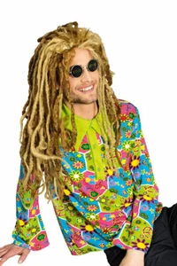buntes Hippie Hemd Flower Power 60er 70er Jahre Love Peace Herren Kostüm KK - Bild 1 von 4