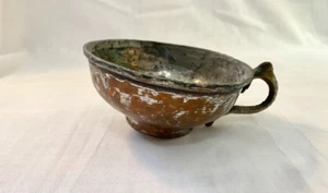 Antique Hand Forged Hammered Copper Cup - Picture 1 of 7