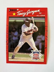 Tony Gwynn 1990 Donruss ERROR MISPRINT WRONG STATS All Star #705