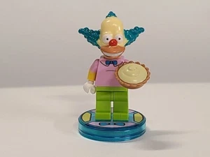 Lego Krusty the Clown Minifigure w/ Dimensions Base Tag Simpsons 71227 - Picture 1 of 4