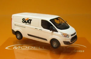 Busch 52419 Ford Transit Custom Kasten Sixt 1:87 NEU Modellauto - Picture 1 of 2