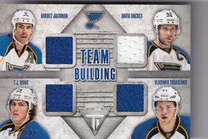 13-14 Titanium Team Building Quad Jerseys #TBSTL Backes/Oshie/Tarasenko/Jackman - Picture 1 of 2