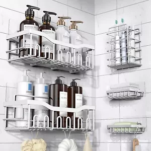 Shower Caddy 5 Pack,Adhesive Shower Organizer for Bathroom Storage&Home - Picture 1 of 1