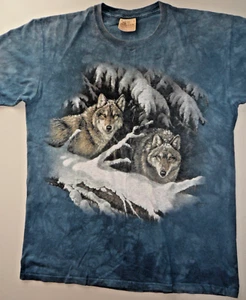 Black Timber Wolves R Millette Adult Large Short Sleeve 1998 Vintage Tie Dye - Picture 1 of 8