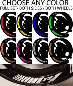 YAMAHA YZF R1 INNER RIM DECALS WHEEL STRIPES REFLECTIVE GRAPHICS STICKERS TAPE - Picture 1 of 7