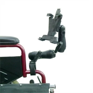 Wheechair Rail / Tube Mount with Extension and Flexible Fit Tablet Holder - Picture 1 of 6