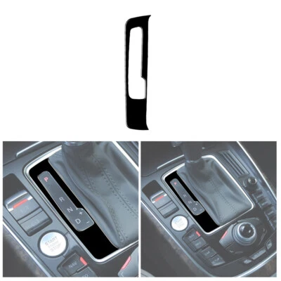 Cubierta del panel de cambio de marchas de consola interior negro brillante para Audi Q5 2009-2017 Foto 1 de 4