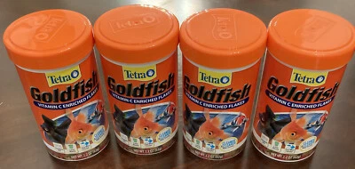 Tetra Goldfish Alimento para Peces VITAMINA C COPOS 62g Dieta Completa AGUA LIMPIADORA PAQUETE DE 4 Foto 1 de 3