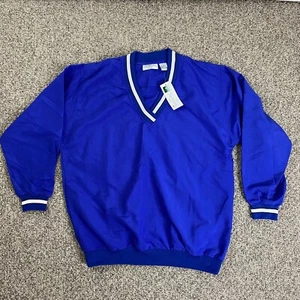 TEE-WEAR for Her Jacket Womens Medium Blue Golf Pullover Windbreaker - Picture 1 of 12