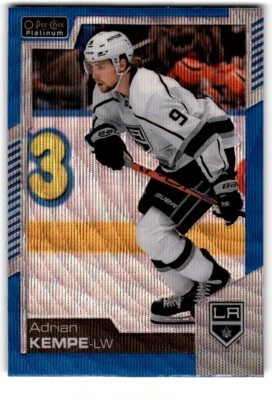 2020-21 O-Pee-Chee Platinum Blue Surge Adrian Kempe #58 Los Angeles Kings - Image 1 of 2