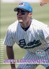 2000 Greensboro Bats Multi-Ad 16 Jeff Leaumont Kenner Louisiana LA Baseball Card