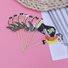  80 Pcs Pirate Theme Cake Toppers Cupcake Decorate Insert Cards