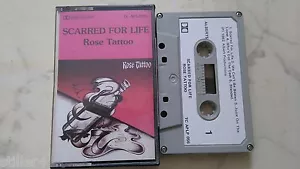 ROSE TATTOO Scarred For Life *MEGARARE NEW ZEALAND MC TAPE*ALBERT TC-APLP056* - Foto 1 di 2