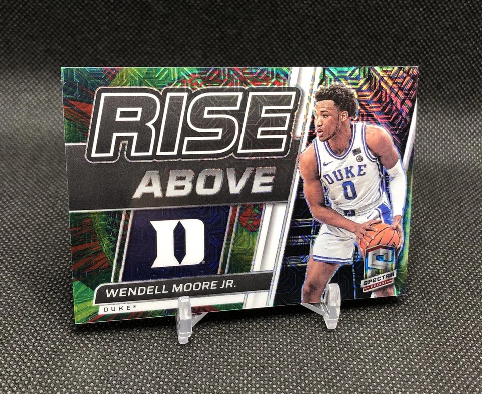 2022-23 Spectra Wendell Moore Jr. /25 “RISE ABOVE” META PRIZM SSP RC No. RA-WMO - Image 1 of 4