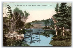 Sydney River Near Sydney Cape Breton Scotia Canada UNP Sepia DB Postcard T5 - Picture 1 of 2
