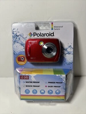 (NEW) Polaroid IS048 16MP Waterproof Digital Camera - Red - Image 1 of 2