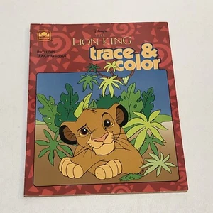 Disney’s THE LION KING TRACE & COLOR GOLDEN BOOKS 1994 Western Publishing (b15 - Picture 1 of 3
