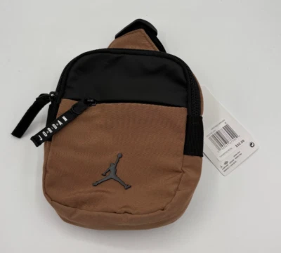 New Nike Air Jordan Brown Crossbody Small Pouch/Bag 7A0747-X1 - Image 1 of 3