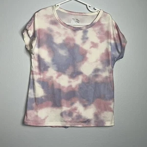 32 degrees Girl’s x Small (5/6) Pastel Tie-Dye Cooling Athletic Shirt pink ivory - Picture 1 of 5