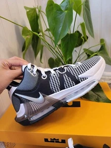 NIKE LEBRON WITNESS VII WHITE/METALLIC SILVER-BLACK DM1123 100 US11 - Picture 1 of 8