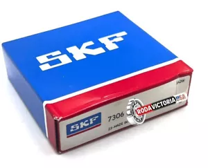 SKF 7306 BE 2RZP RODAMIENTO DE BOLAS CONTACTO ANGULAR 30x72x19mm - Imagen 1 de 3