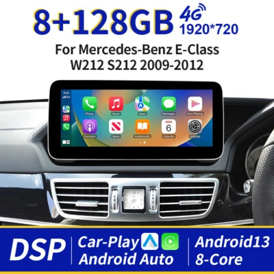 12,3" Android 13 Auto Audio CarPlay 128GB per Mercedes-Benz E-W212/S212 NTG4.0 - Immagine 1 di 4