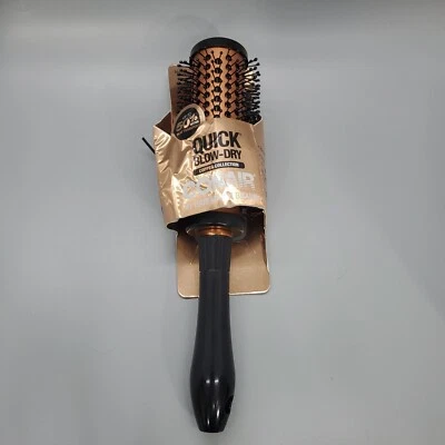 Conair Quick Blow-Dry Copper Round Brush Metal Barrel Nylon Bristle New - Image 1 of 4