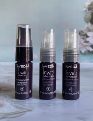 3x Revitalizador de cuero cabelludo AVEDA Invati reduce la pérdida de cabello 0,34 oz/10 ml cada uno nuevo Foto 1 de 3