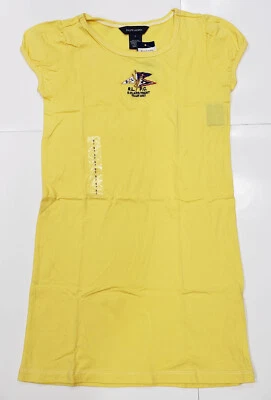 Nuevo Vestido de Verano Nuevo con Etiquetas Niñas Ralph Lauren Amarillo Manga Corta Club Náutico S 7 Foto 1 de 3