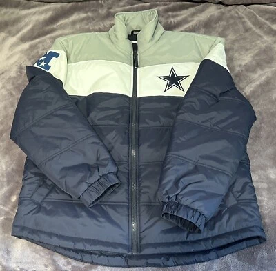 Chaqueta acolchada Mitchell & Ness de los Dallas Cowboys con logotipo retro talla M Foto 1 de 4