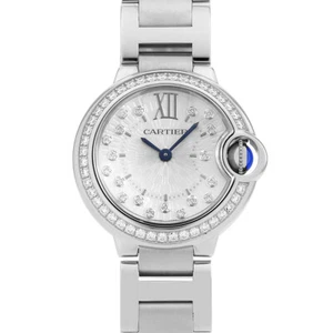 Cartier Baron Blue 19P Diamond W4BB0034 seconda mano donna - Foto 1 di 8