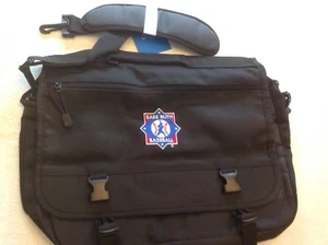 BABE RUTH BASEBALL BLACK BRIEFCASE COMPUTER ORGANIZATIONAL CARRY/SHOULDER BAG - Picture 1 of 12