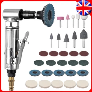 90° 1/4" Right Angle Grinder Polisher Air Die Grinder Sander Kit Grinding - Picture 1 of 9