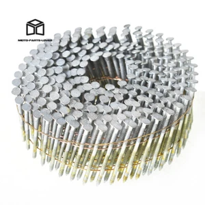 3600Pcs 1-1/2” x .092” Siding Nails Collated Wire Coil Full Round Head 15 Degree - Picture 1 of 9