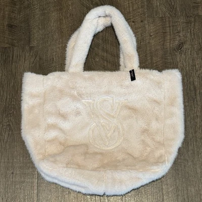Victoria’s Secret VS Faux Fur Tote Bag Handbag Beach bag School Bag - Image 1 of 4