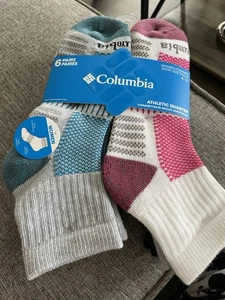 Columbia Damen 6 Paar sportliche Quartersocken mehrfarbig Schuhgröße 4-10 NEU - Bild 1 von 9