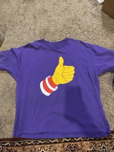 90's RONALD MCDONALD THUMBS UP ONE YEAR HAND Vtg Single Stitch - Picture 1 of 2