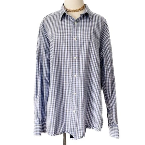 UNTUCKit Camisa 100% Algodón Cuadros A Cuadros Abotonada Talla XXL Slim - Imagen 1 de 7