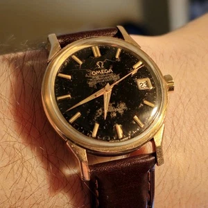 Omega Constellation Calendar Ref. 168005 Black Dial 34mm, BEAUTIFUL Tropical - Picture 1 of 5