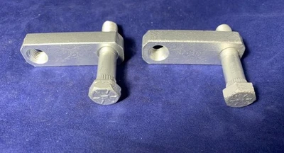 1963-1982 Corvette 1958-1964 Chevy Front Lower Control Arm Shaft Nut Plates - Image 1 of 3