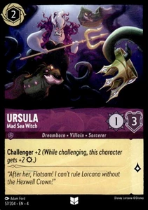 Ursula - Mad Sea Witch 2024 Disney Lorcana - Ursula's Return #57 Uncommon - Picture 1 of 2