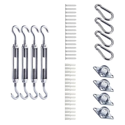 Awning Attachment Set Shade Sail Hardware Kits Installation Fittings Tool Anti - Image 1 of 4