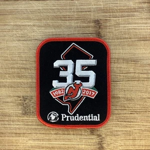 Parche conmemorativo del 35 aniversario de los New Jersey Devils 1982-2017 de la NHL 4X3 pulgadas - Imagen 1 de 2